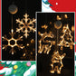 🎄❄️ DIY-julsnöflingor med sugkoppar och LED-belysning ✨ | Batteridrivna, varmt sken och flerfärgade, fönsterbelysning med sugkoppar, juldekoration för hemmet och festen