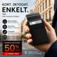RFID-kortfodral i aluminiumlegering med automatisk utmatning, skydd mot bedrägeri och avmagnetisering