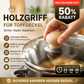 🍲 Grytlockknopp i massivt trä