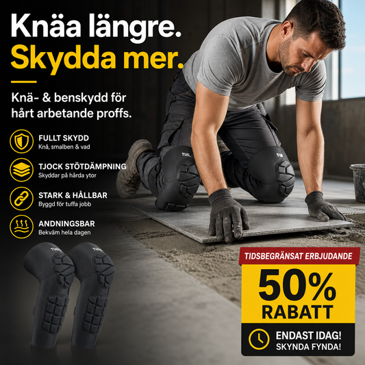 Stötsäkra knäskydd för sport