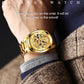 Golden Dragon Kvarts herrklocka